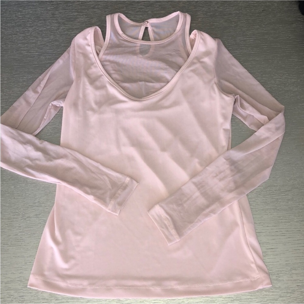 ANATOMIE long mash sleeves pink top size XS